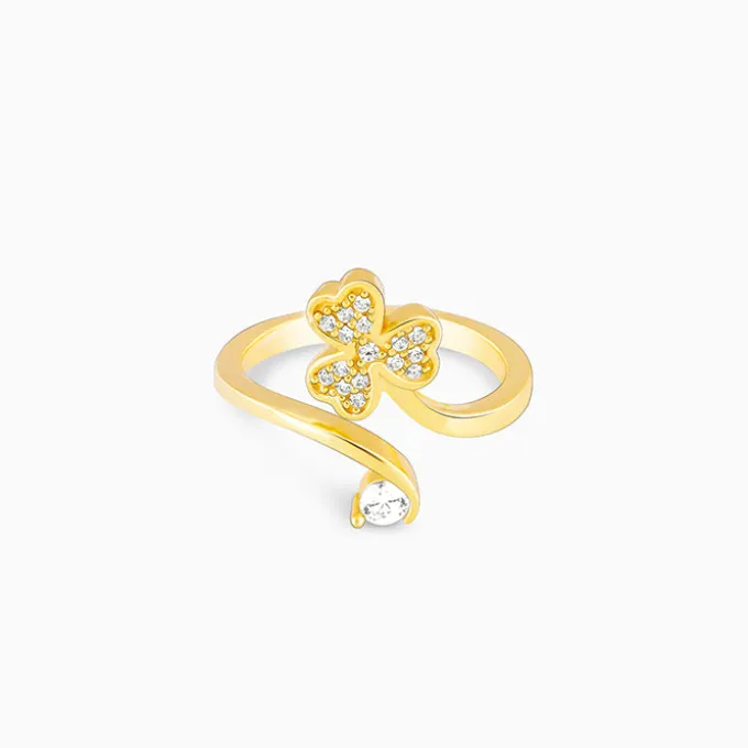 Golden Fresh Spring Blossom Ring