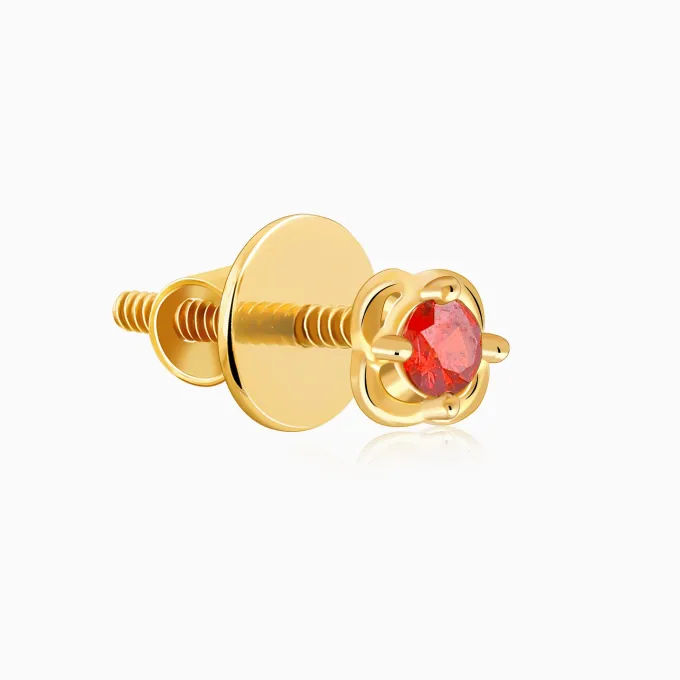 Golden Frigg Stud Earrings