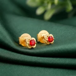 Golden Frigg Stud Earrings