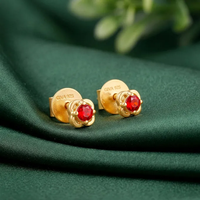 Golden Frigg Stud Earrings