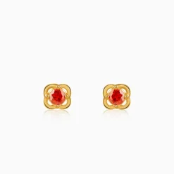 Golden Frigg Stud Earrings