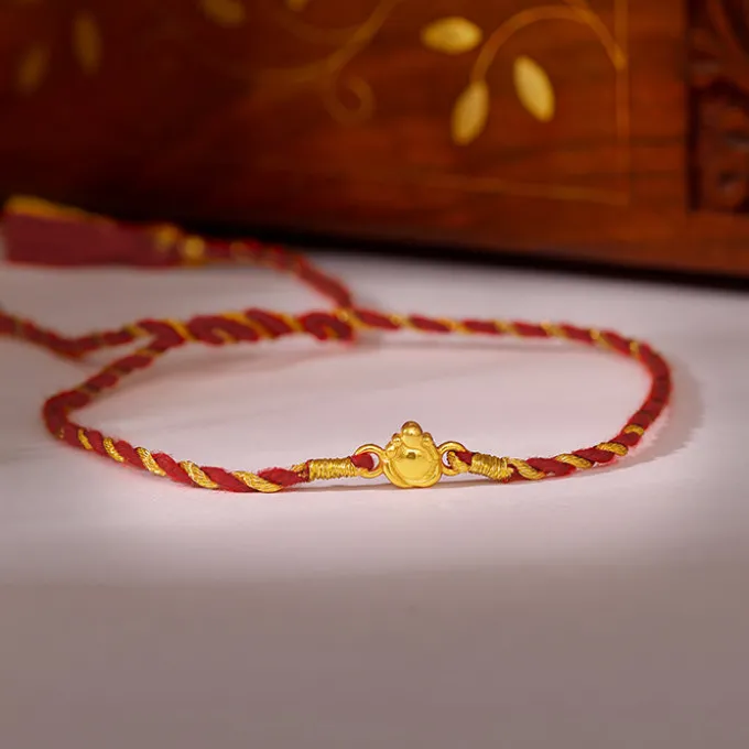 Golden Gajamukha Rakhi