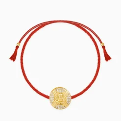 Golden Ganesha Blessing Rakhi