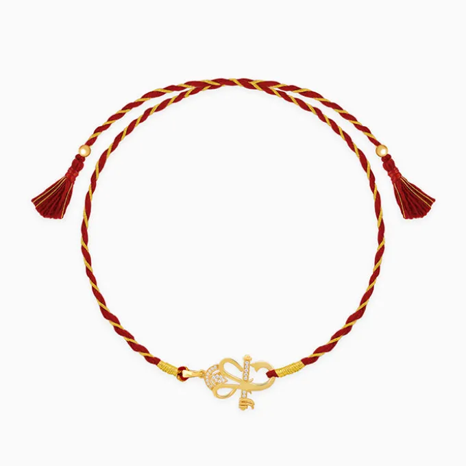 Golden Ganesha Rakhi