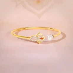 Golden Gauri Cuff Bracelet