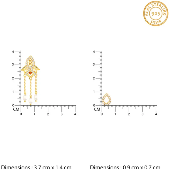 Golden Gauri Earrings