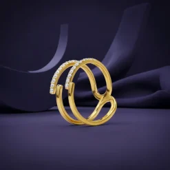 Golden GeoLuxe Ring