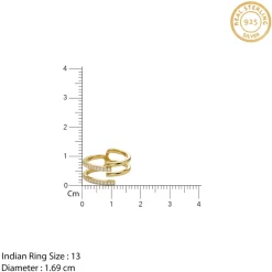 Golden GeoLuxe Ring