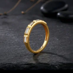 Golden Geometric Band For Him (Size 24)