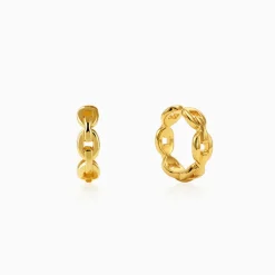 Golden Gilded Rebel Cuff Earrings