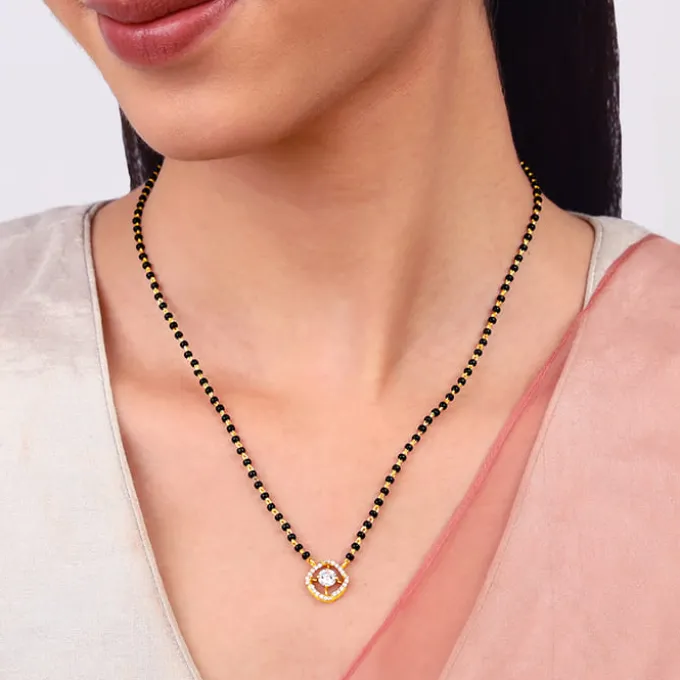 Golden Glitter It On Mangalsutra