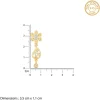 Golden Glorious Flower Earrings