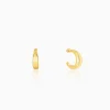 Golden Half Moon Earrings