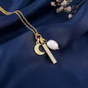 Golden Half Moon Necklace