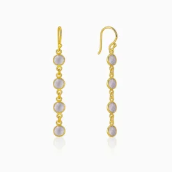 Golden Halo Drift Dangler Earrings
