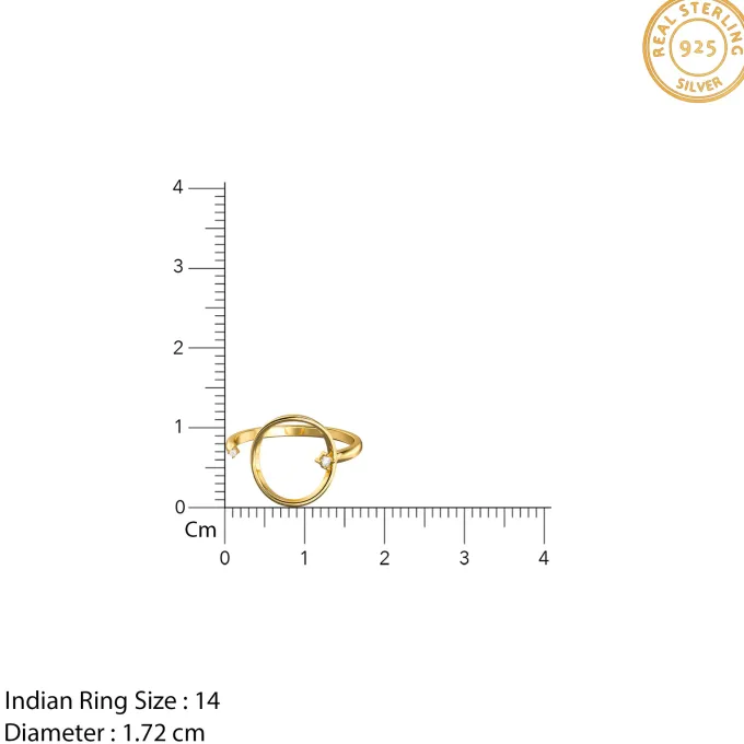 Golden Halo Frame Ring (Size 14)