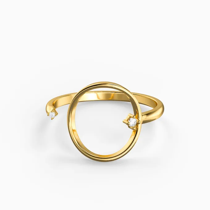 Golden Halo Frame Ring (Size 14)