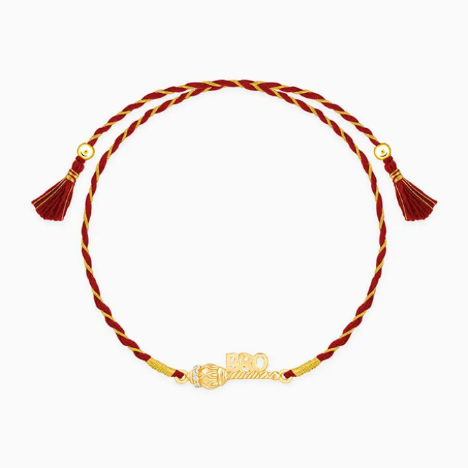 Golden Hanuman Gadha Rakhi