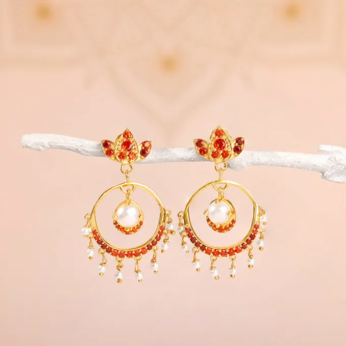 Golden Hera Chandbali Earrings