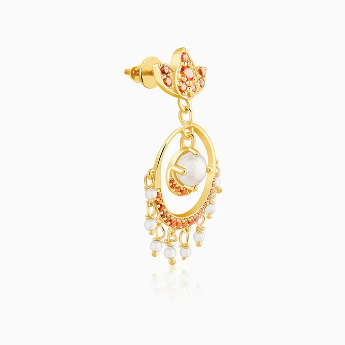 Golden Hera Chandbali Earrings