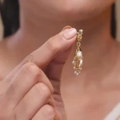 Golden Hera Chandbali Earrings