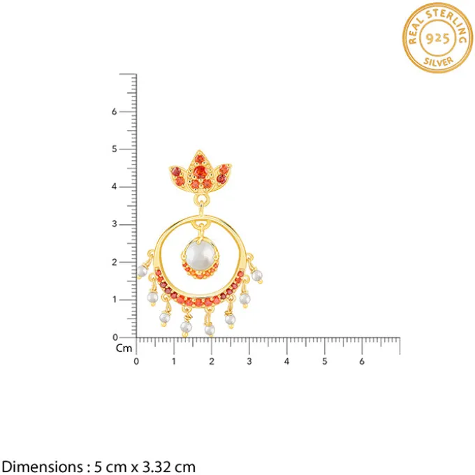 Golden Hera Chandbali Earrings