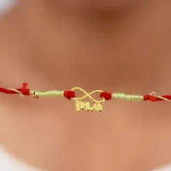 Golden Infinite Bhai Love Rakhi