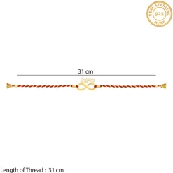 Golden Infinite Bhai Love Rakhi