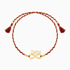 Golden Infinite Bhai Love Rakhi