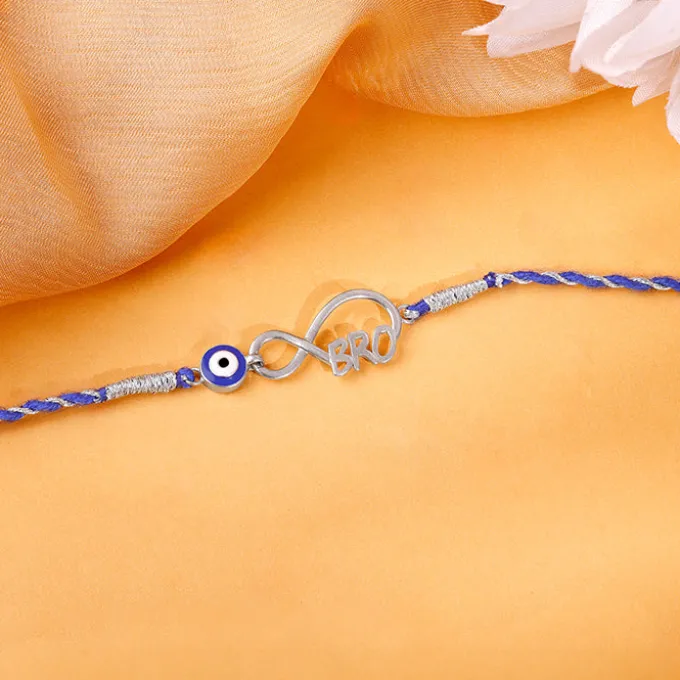 Golden Infinity Evil Eye Rakhi