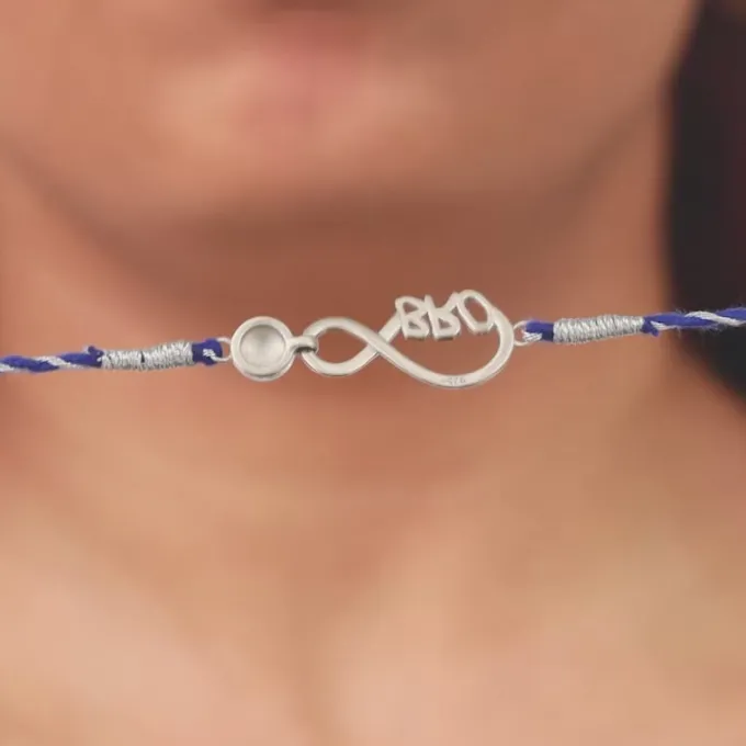 Golden Infinity Evil Eye Rakhi