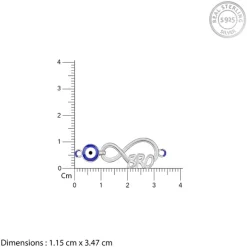 Golden Infinity Evil Eye Rakhi