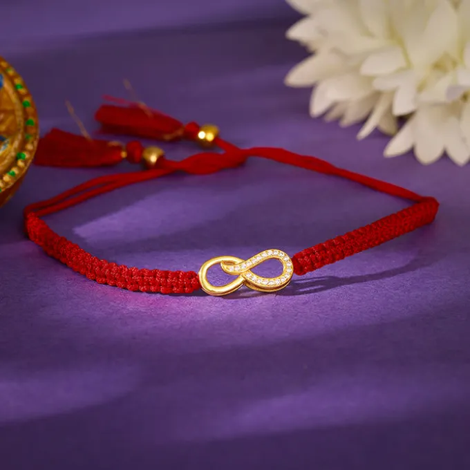 Golden Infinity Rakhi