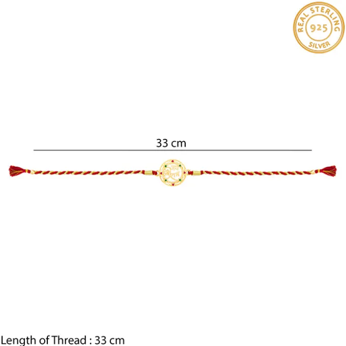 Golden Jai Shree Ram Rakhi