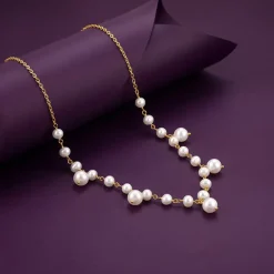Golden Jamie Pearl Necklace