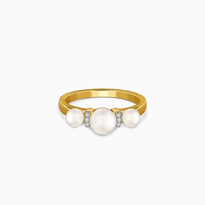 Golden Joan Pearl Ring (Size 12)