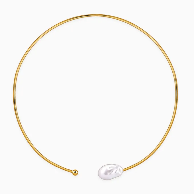 Golden Judy Pearl Necklace