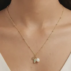 Golden Julia Charm Necklace