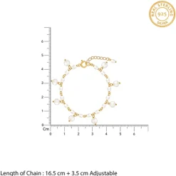 Golden Julianne Pearl Bracelet