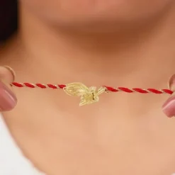 Golden Krishna Flute Rakhi cum Pendant