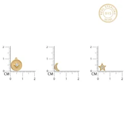 Golden Layered Constellation Charm Necklace