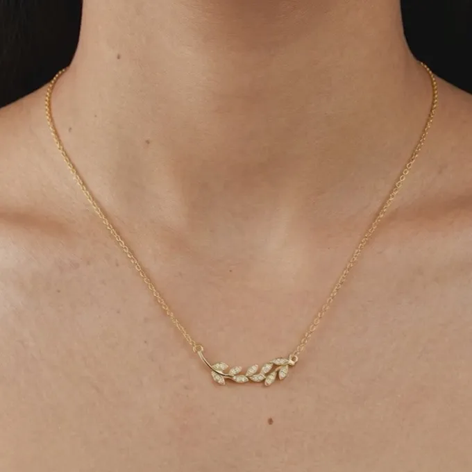 Golden Leaf Necklace