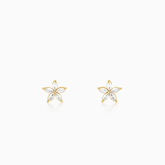 Golden Lily Earrings