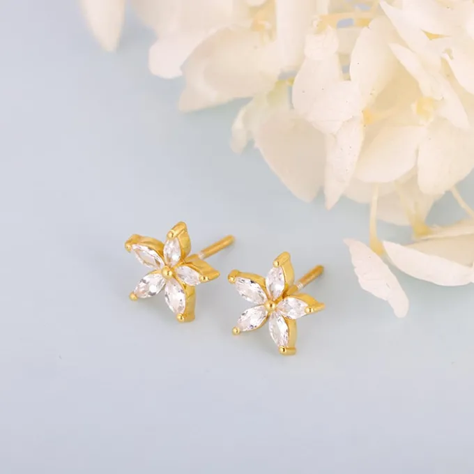 Golden Lily Earrings