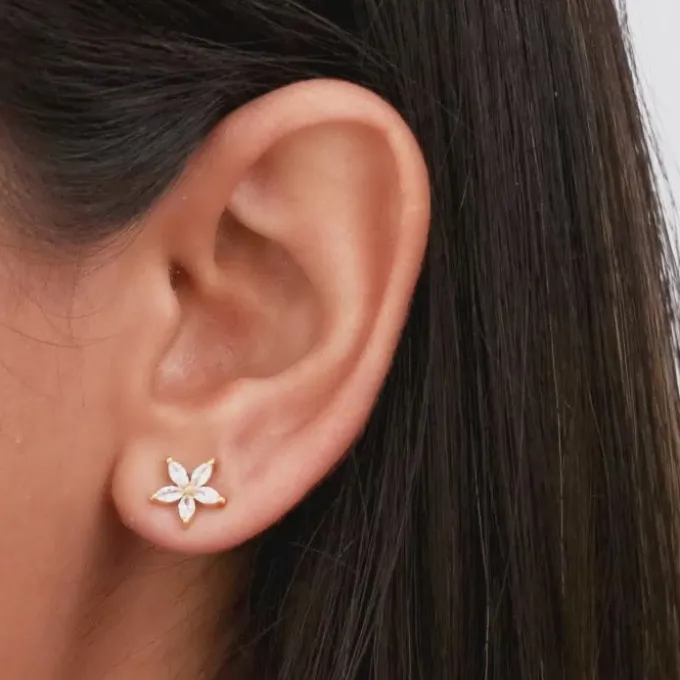Golden Lily Earrings