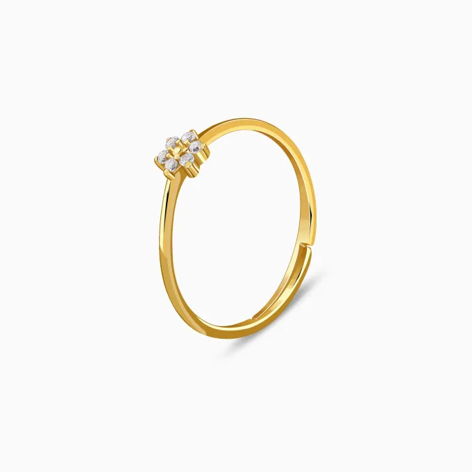 Golden Lovely Floret Ring