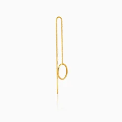 Golden Lunara Loop Sui dhaga Earrings