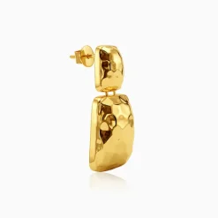 Golden Luxe Hammered Earrings