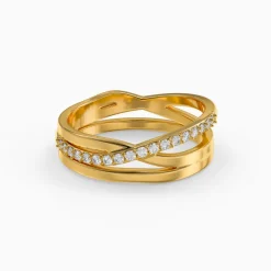 Golden Luxe Lattice Ring (Size 12)