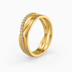 Golden Luxe Lattice Ring (Size 12)